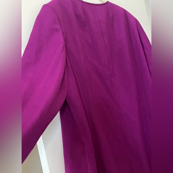 Tahari Arthur S Levine Designer Open Blazer Jacket Plum Women's Size 20W - Picture 8 of 15